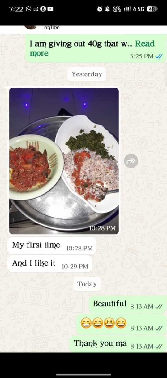WhatsApp Customer Review 1