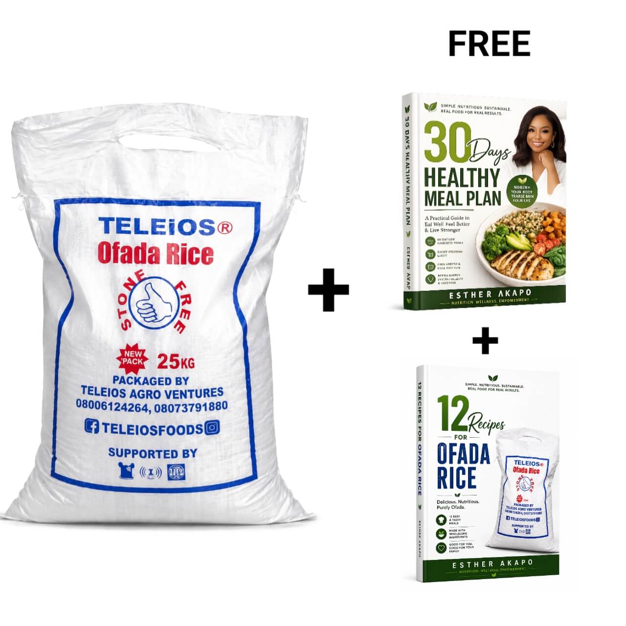 25kg Ofada Rice Package