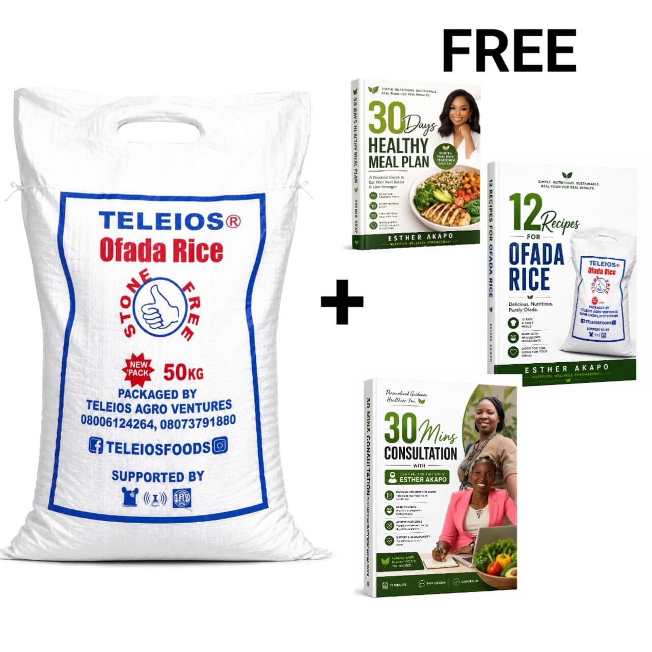 50kg Ofada Rice Package