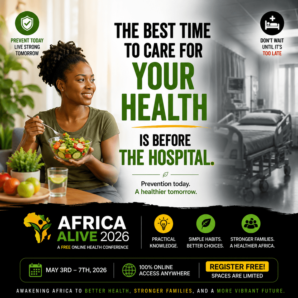 African family living healthy